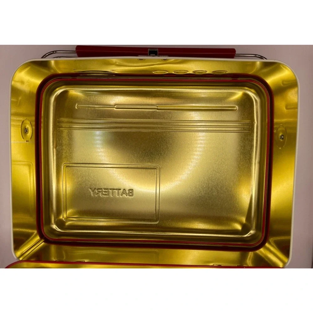 RETRO RADIO (Red/Gold) The Silver Crane Company Limited Edition Tin Lunch Box